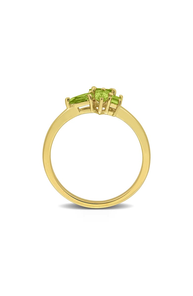DELMAR Multiple Cut Peridot Cluster Ring, Alternate, color, Green