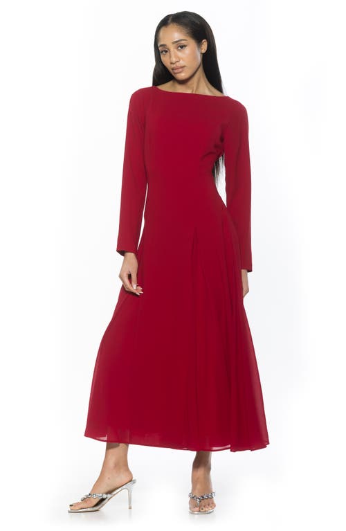 ALEXIA ADMOR ALEXIA ADMOR ELODIE FLORAL LONG SLEEVE MAXI DRESS