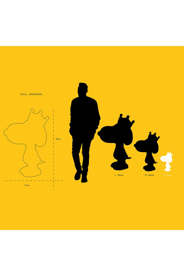 Snoopy Crown Figurine, Alternate, color, Black & Gold