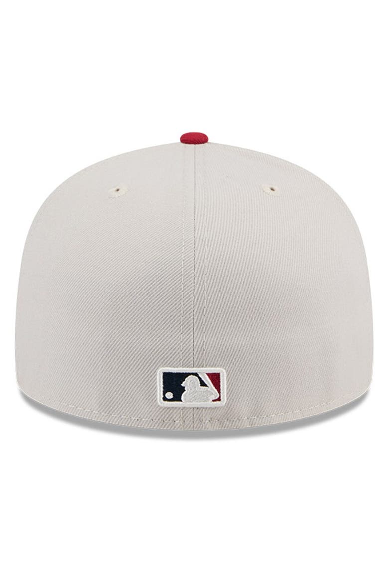 Men's New Era  Khaki/Red Miami Marlins 2024 Fourth of July 59FIFTY Fitted Hat, Alternate, color, Khaki