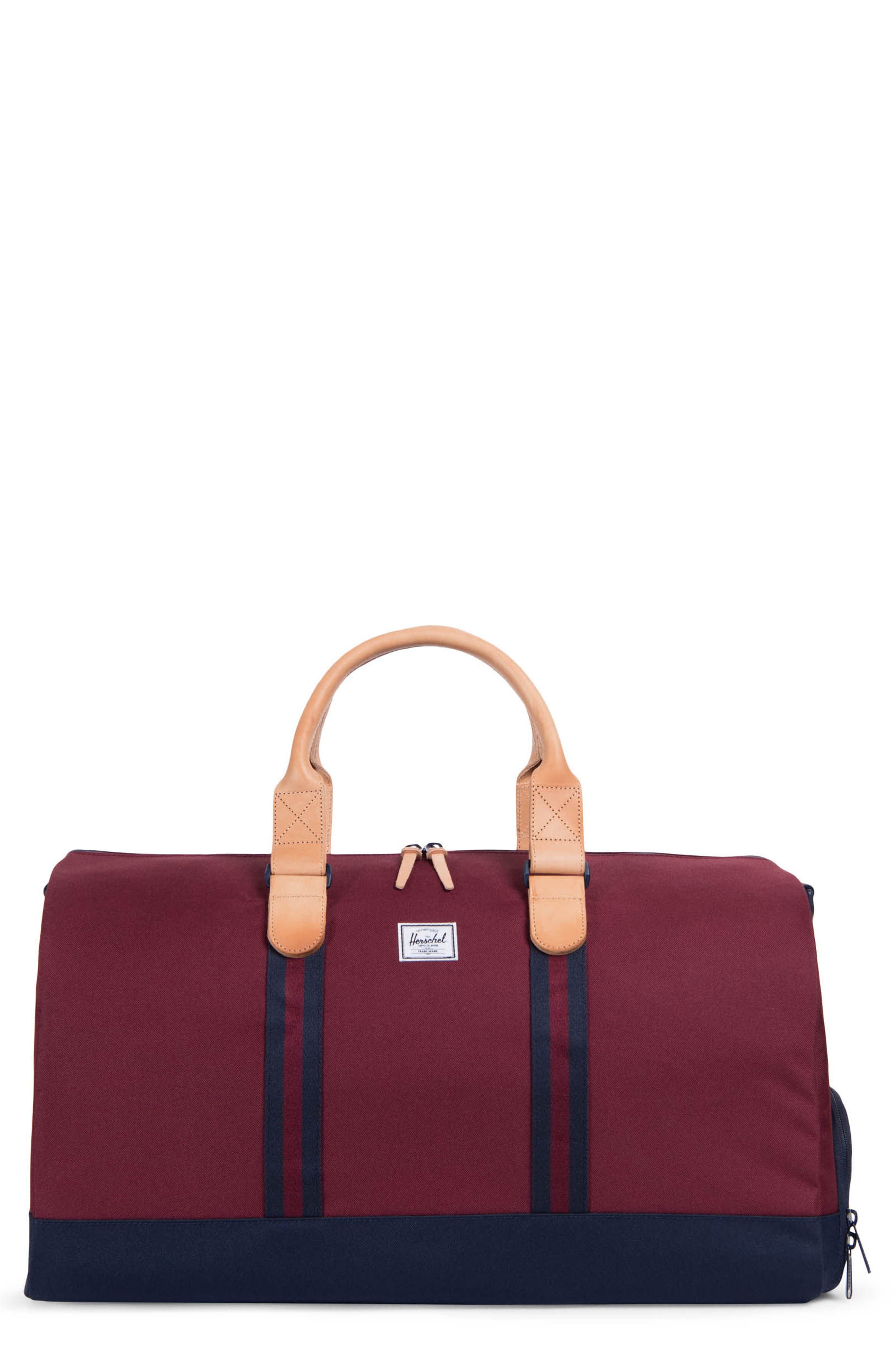 Novel Duffle Bag (Nordstrom Exclusive), Main, color, WINDSOR WINE