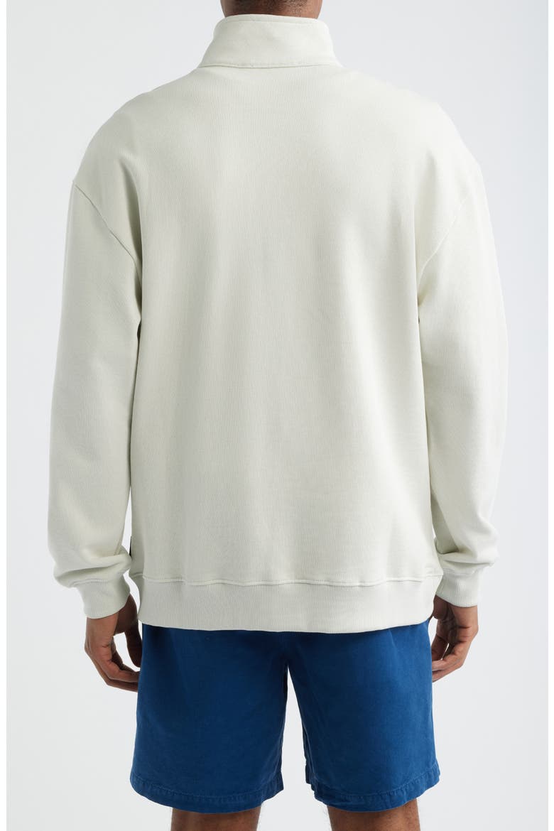 Brooklyn Half Zip Sweatshirt, Alternate, color, WHITE ONYX