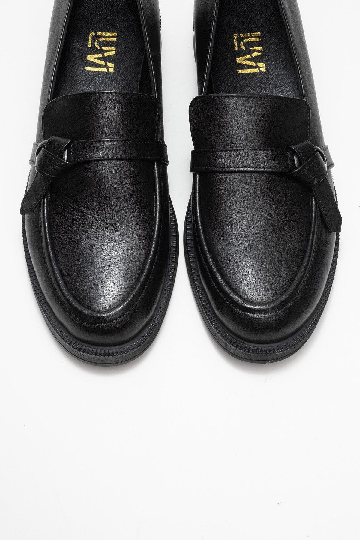 Galea Buckled Leather Loafers, Alternate, color, Black Leather