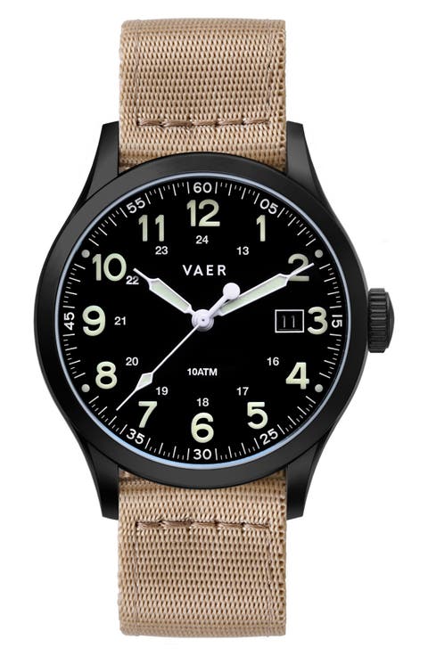 S5 Tactical Field Nylon Strap Watch, 40mm