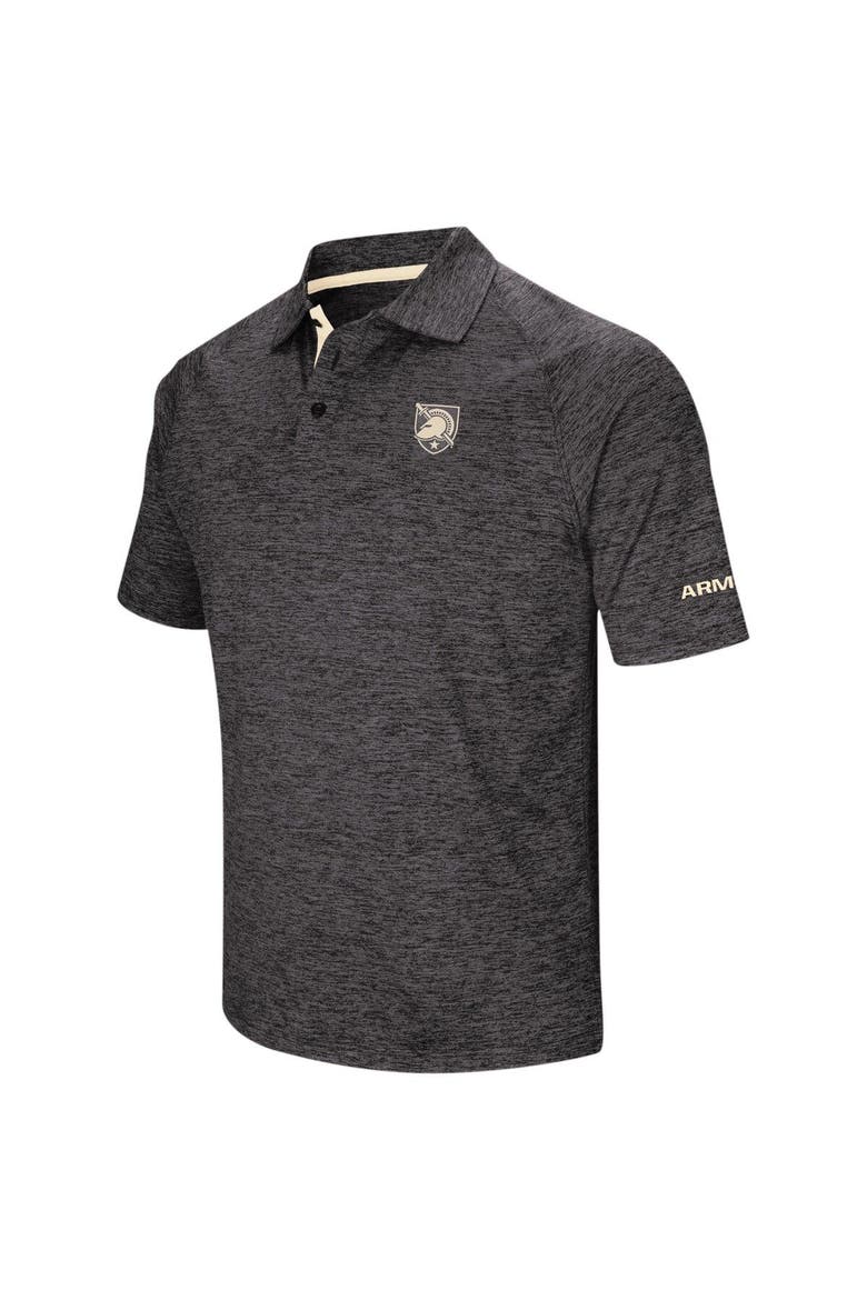Men's Colosseum Black Army Black Knights Big & Tall Down Swing Polo, Main, color, Black