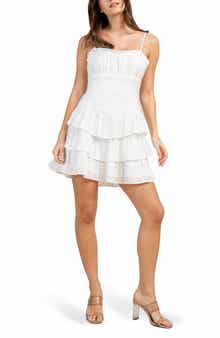 Tiered Eyelet Minidress