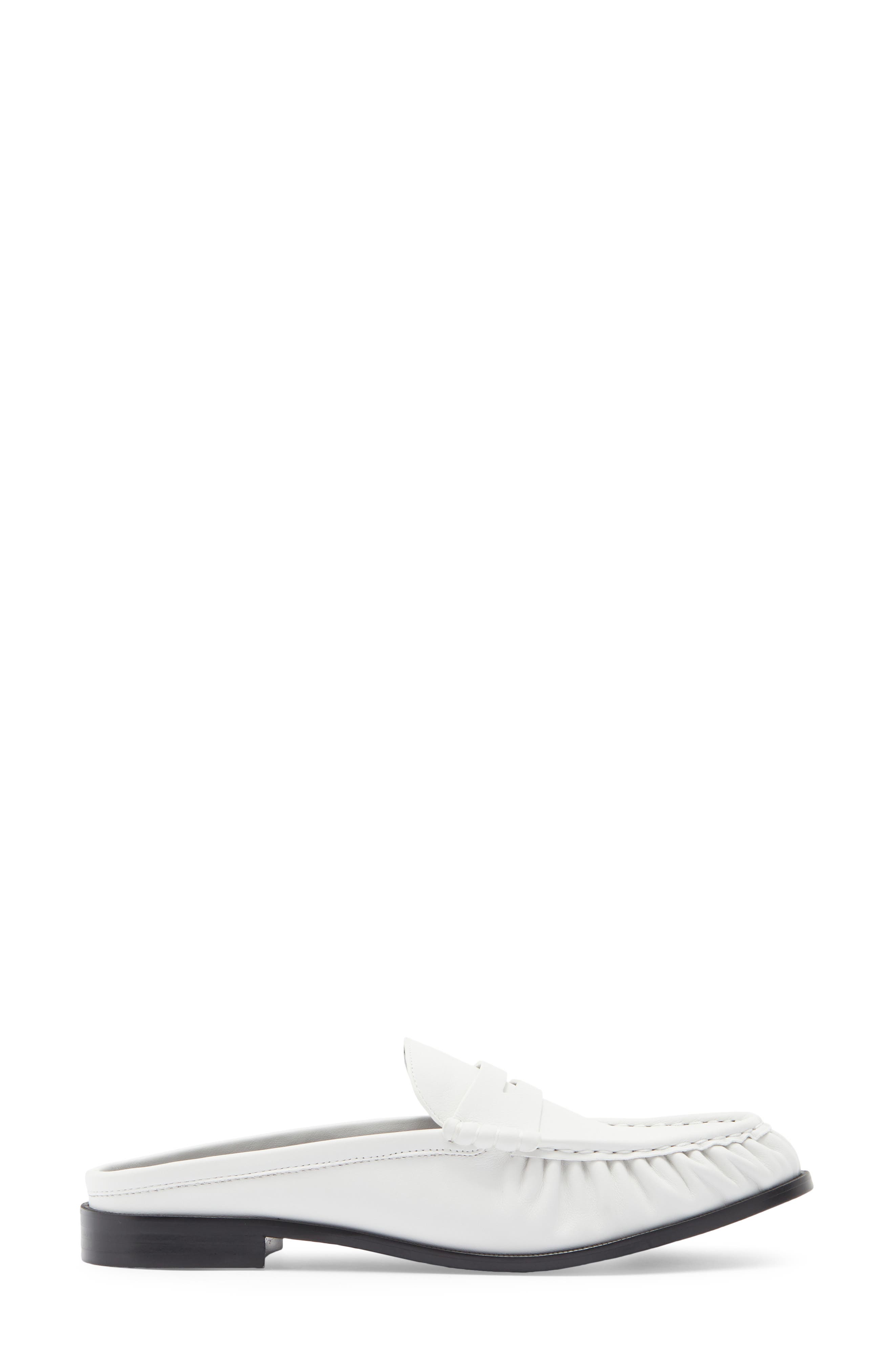 Goddard Penny Loafer Mule, Alternate, color, WHITE