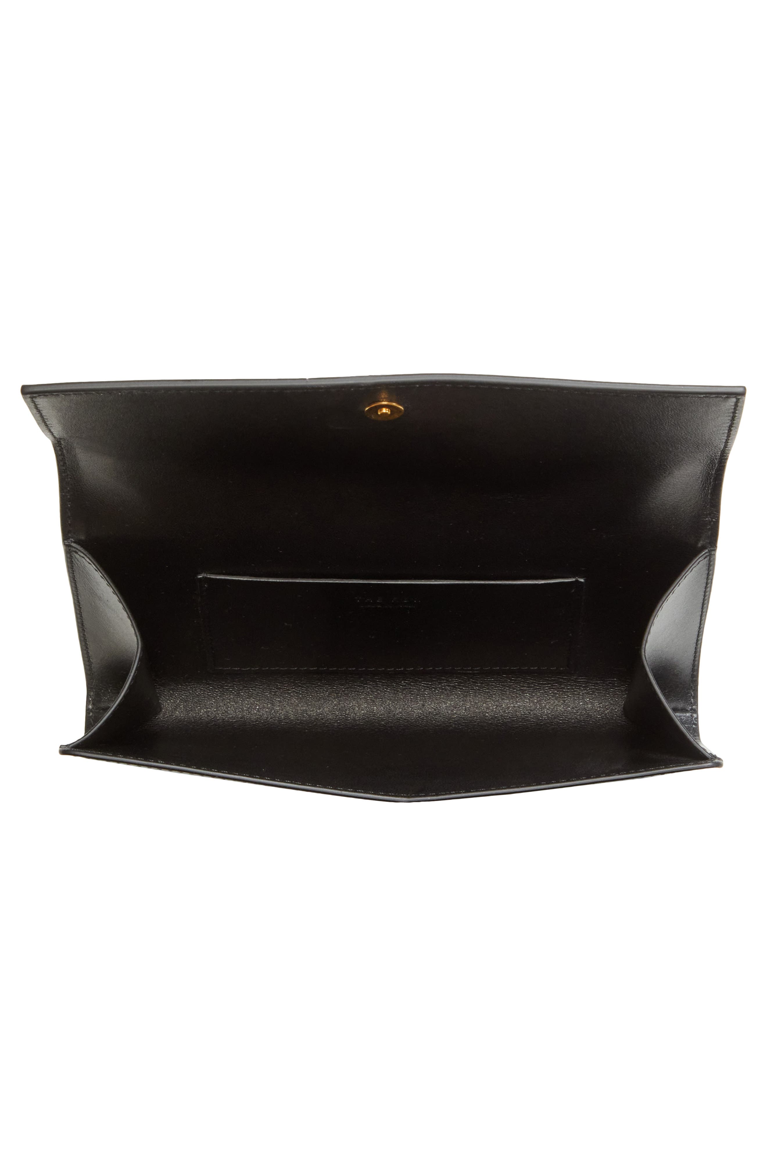 The Row Leather Belt Bag, Alternate, color, Black
