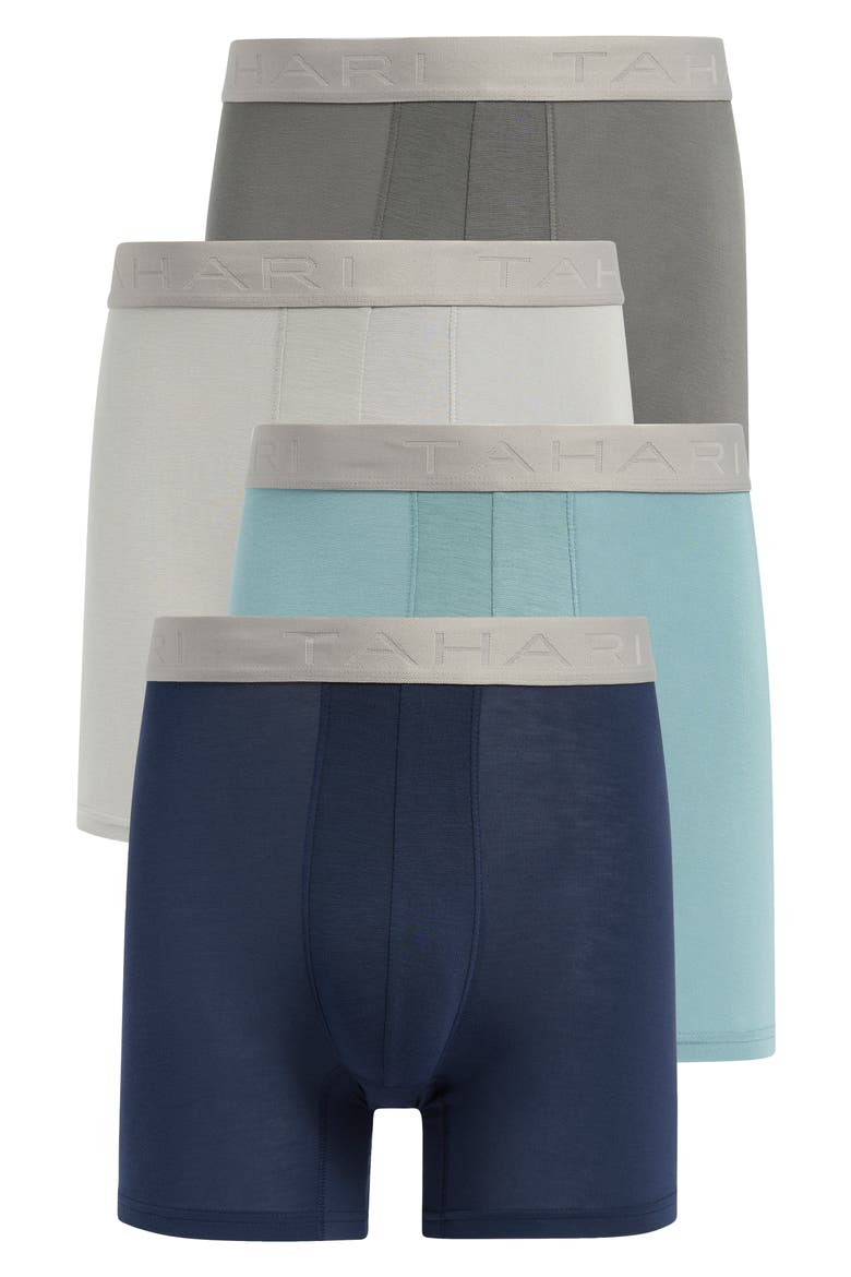 4-Pack Luxe Boxer Briefs, Main, color, SMOKE BLUE