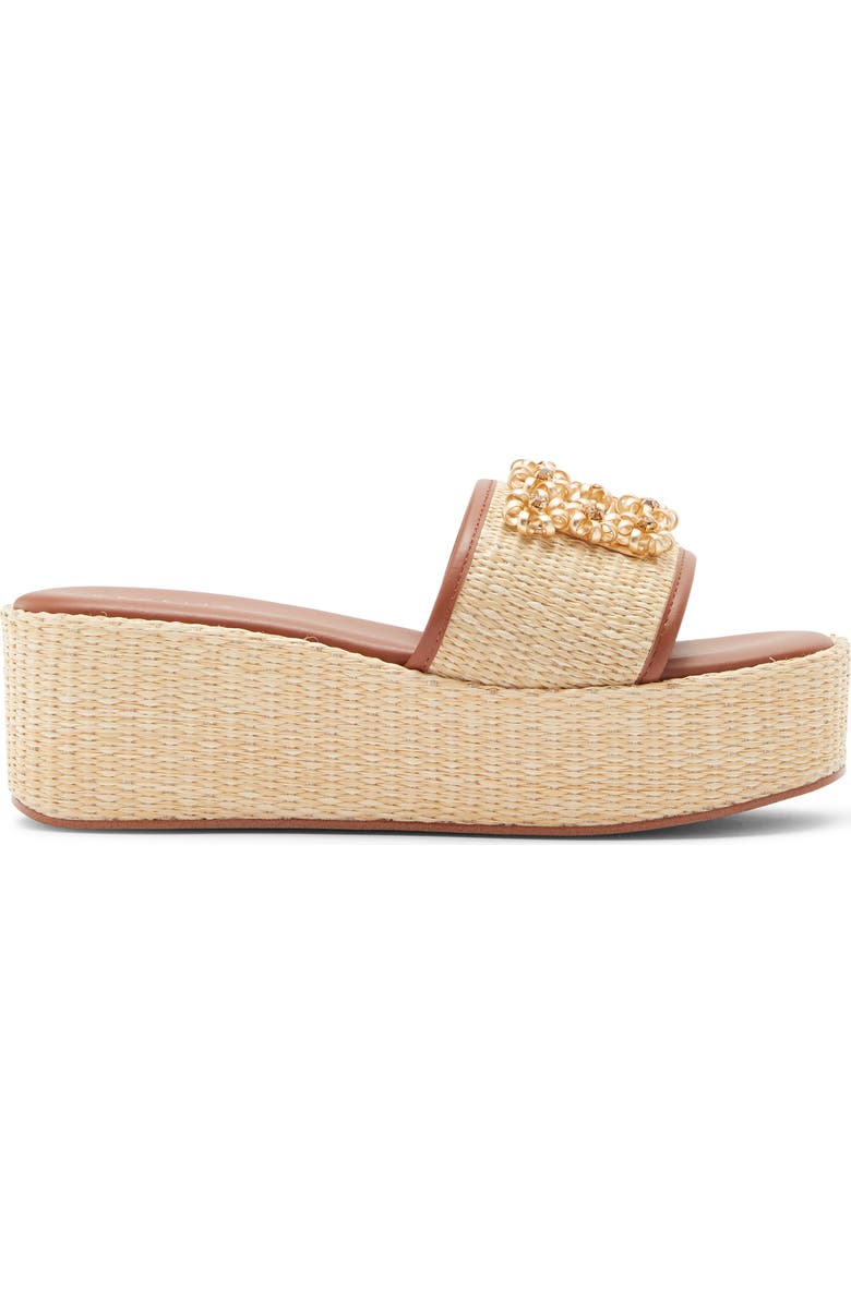 Cecelia New York Generous Platform Wedge Sandal, Alternate, color, Natural