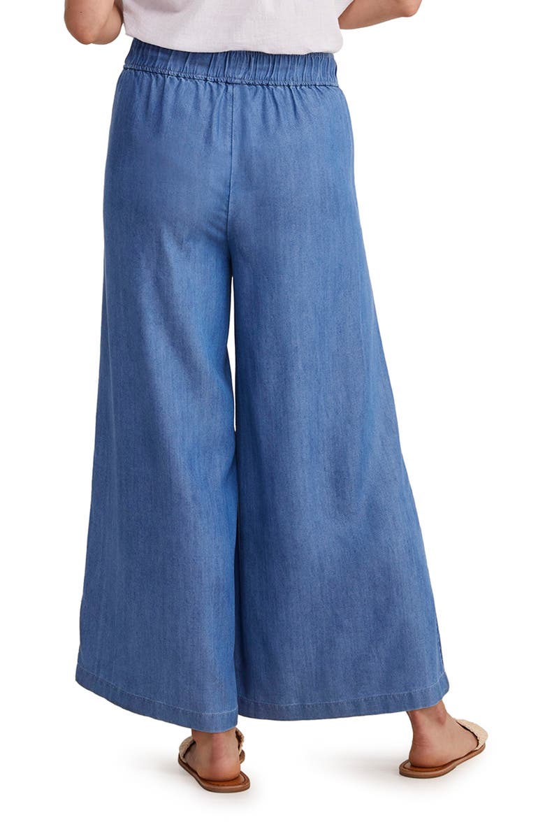 vineyard vines Wide Leg Chambray Pants, Alternate, color, 