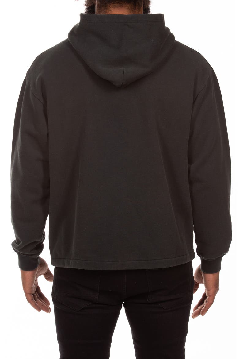 Yogurt Cotton French Terry Hoodie, Alternate, color, JET SET