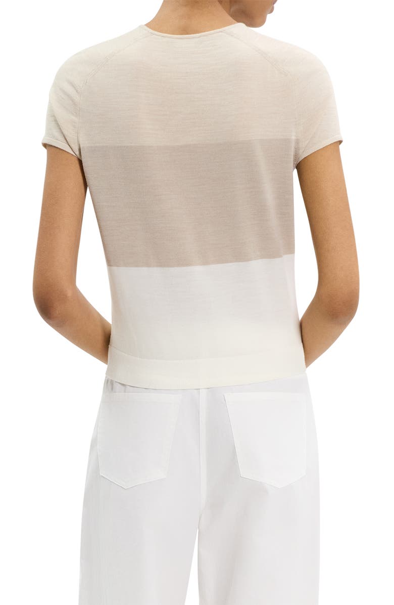 Theory Colorblock Merino Wool Top, Alternate, color, 