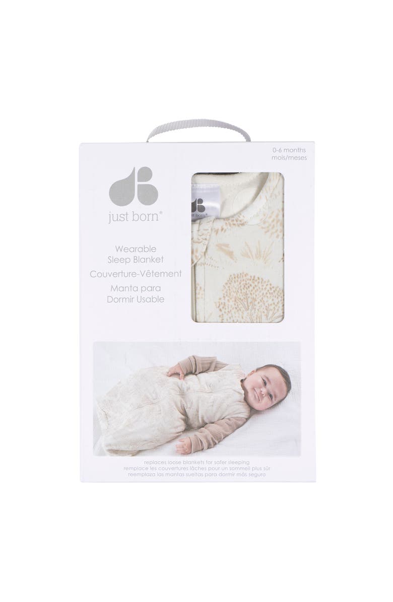 Just Born Tan Sleeveless Wearable Blanket, Alternate, color, Nature
