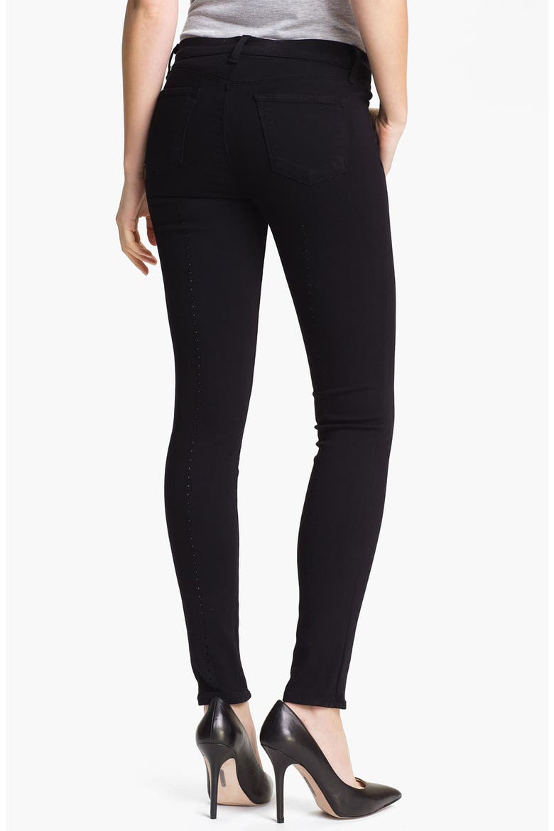 Super Skinny Stretch Jeans, Alternate, color, BLACK