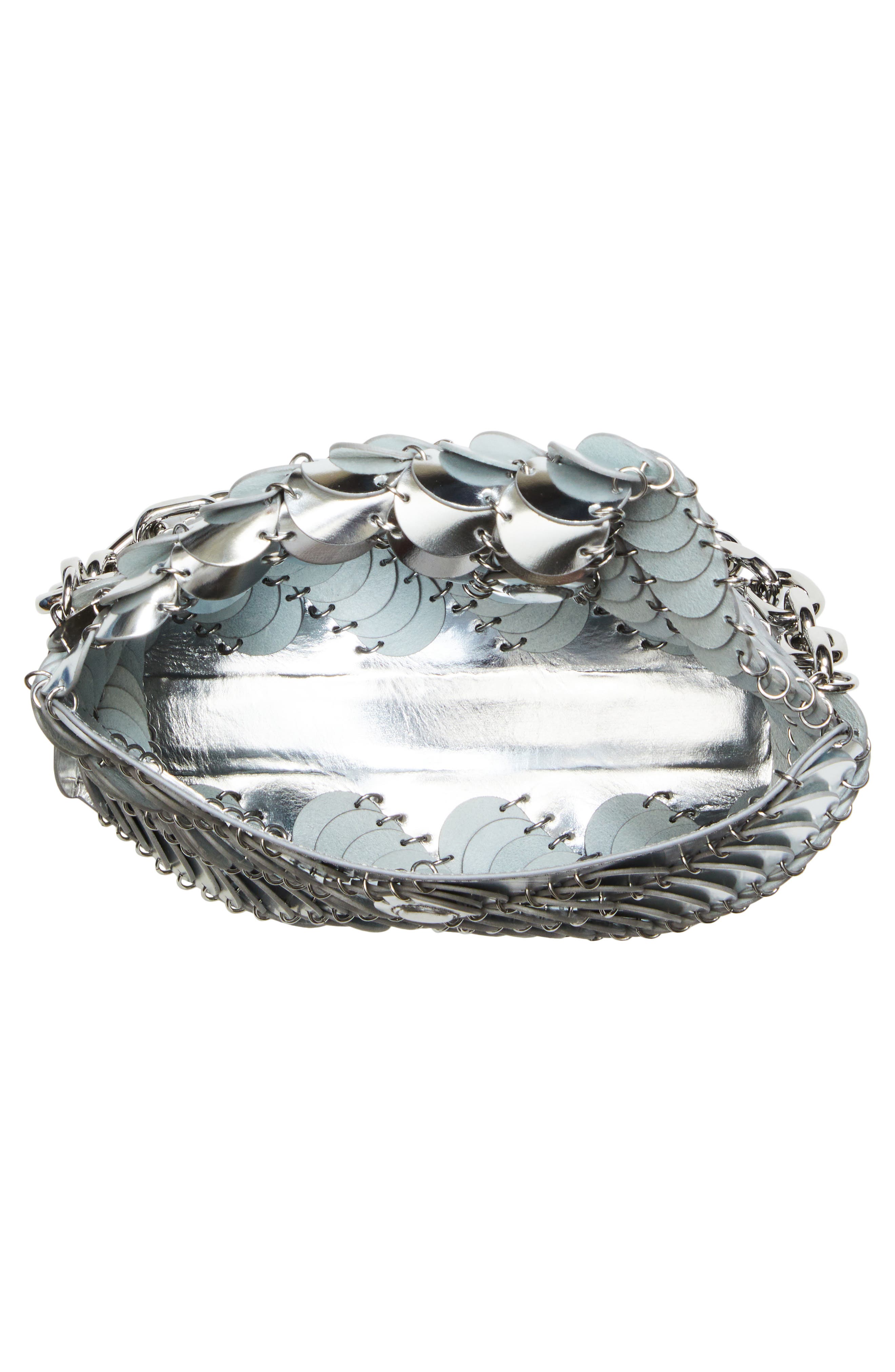 Rabanne Sac Leather Shoulder Bag, Alternate, color, 