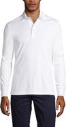 Lands' End Long Sleeve Cotton Supima Polo Shirt
