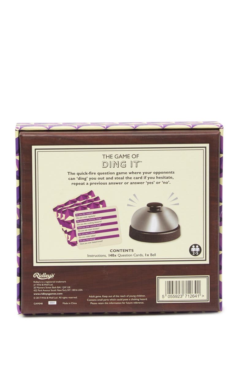 Wild & Wolf Ridley's Games Room Ding it Game, Alternate, color, 