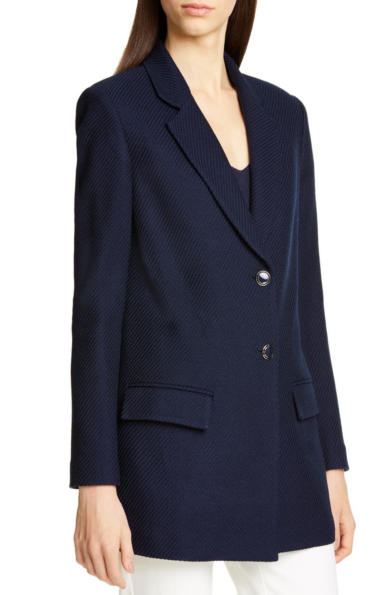 St. John Collection Sarga Knit Twill Jacket, Alternate, color,