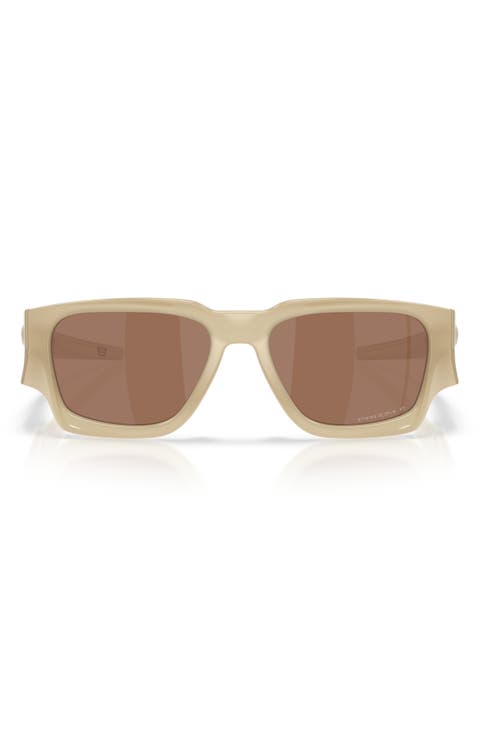 Instagator 58mm Polarized Rectangular Sunglasses