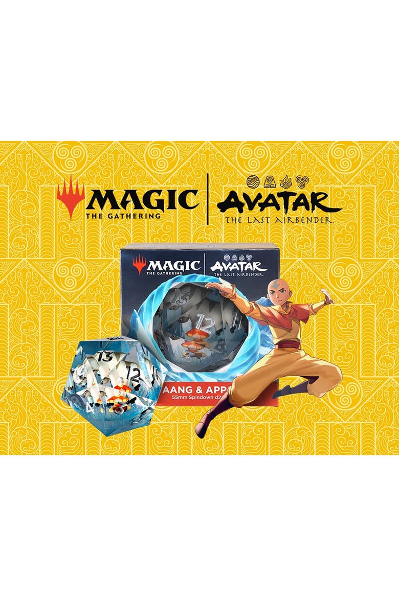 Avatar the Last Airbender Spindown d20 Aang & Appa Collectible Dice, Ages 14+, Alternate, color, Multicolored