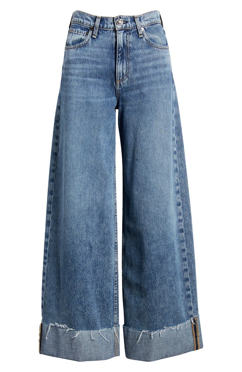 rag & bone Sofie Cuffed High Waist Wide Leg Jeans, Alternate, color, 
