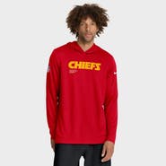 Nike Men's Nike Red Kansas City Chiefs Sideline Pure Fury Performance Long Sleeve Hoodie T-Shirt
