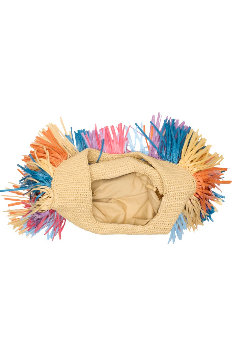 Kurt Geiger London Large Kurt Fringe Hobo Bag, Alternate, color, Open Beige