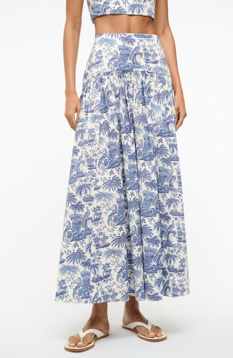 Procida Floral Print Maxi Skirt