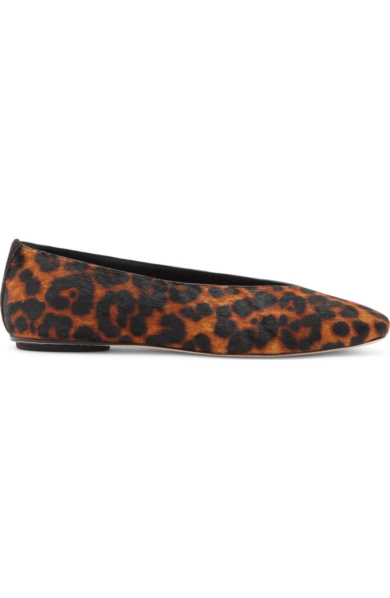 Reformation Prudence Ballet Flat, Alternate, color, Leopard Haircalf