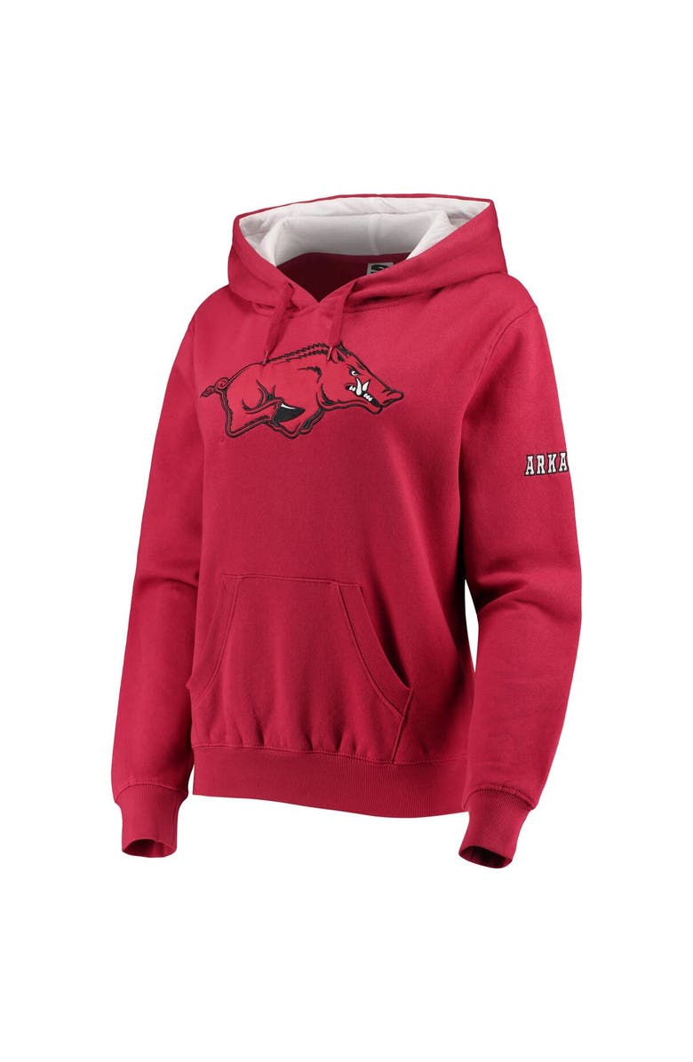 STADIUM ATHLETIC Women's Stadium Athletic Cardinal Arkansas Razorbacks Big Logo Pullover Hoodie, Alternate, color, Cardinal