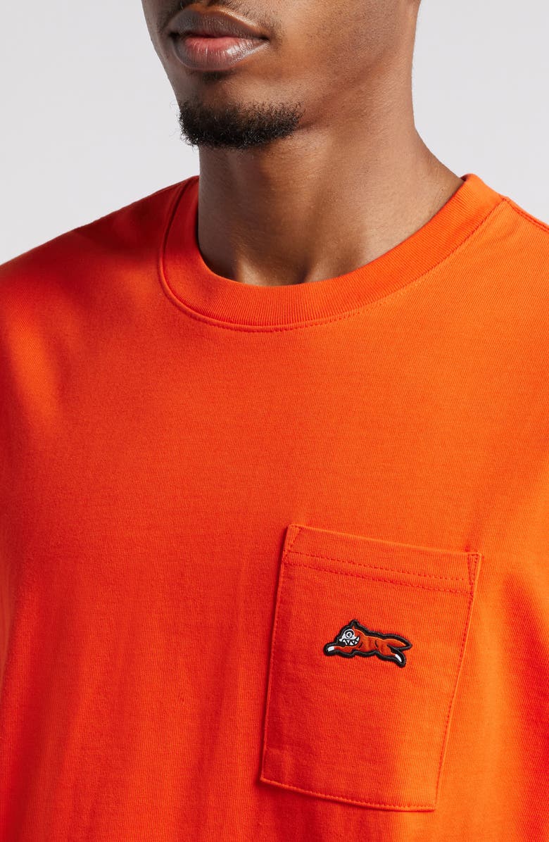 ICECREAM Embroidered Cotton Graphic Pocket T-Shirt, Alternate, color, Spicy Orange