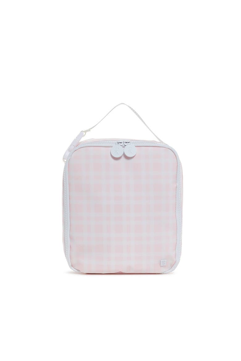 Pimlico Plaid Lunch Bag, Main, color, Plaid Pink
