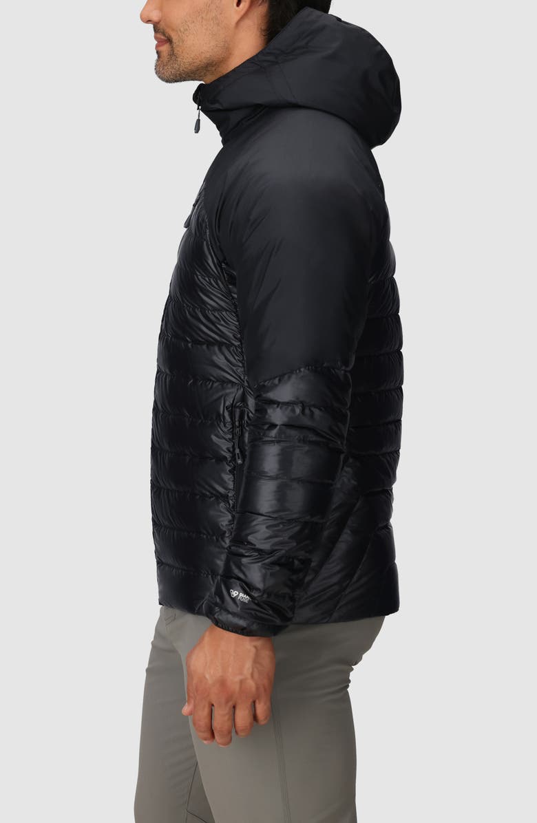 Outdoor Research Helium Water Resistant Hooded 800 Fill Down Jacket, Alternate, color, Solid Black