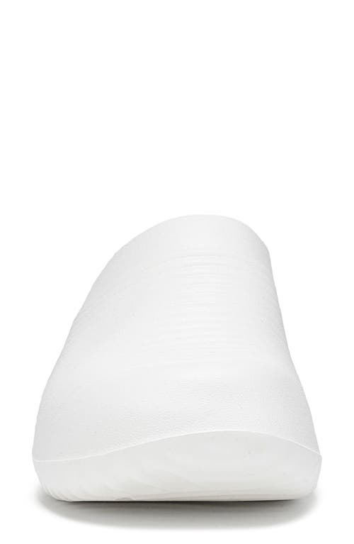 Ryka Women's Echo Recovery Round Toe Slip On Clogs In Gardenia White