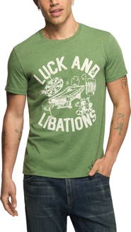 Lucky Brand Luck and Libations Graphic Tee