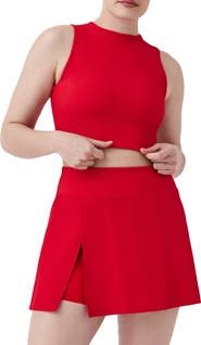 SPANX® Contour Rib Mock Neck Crop Tank