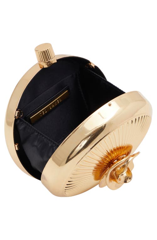 Shop Ted Baker London Aroma Convertible Clutch In Metallic Gold
