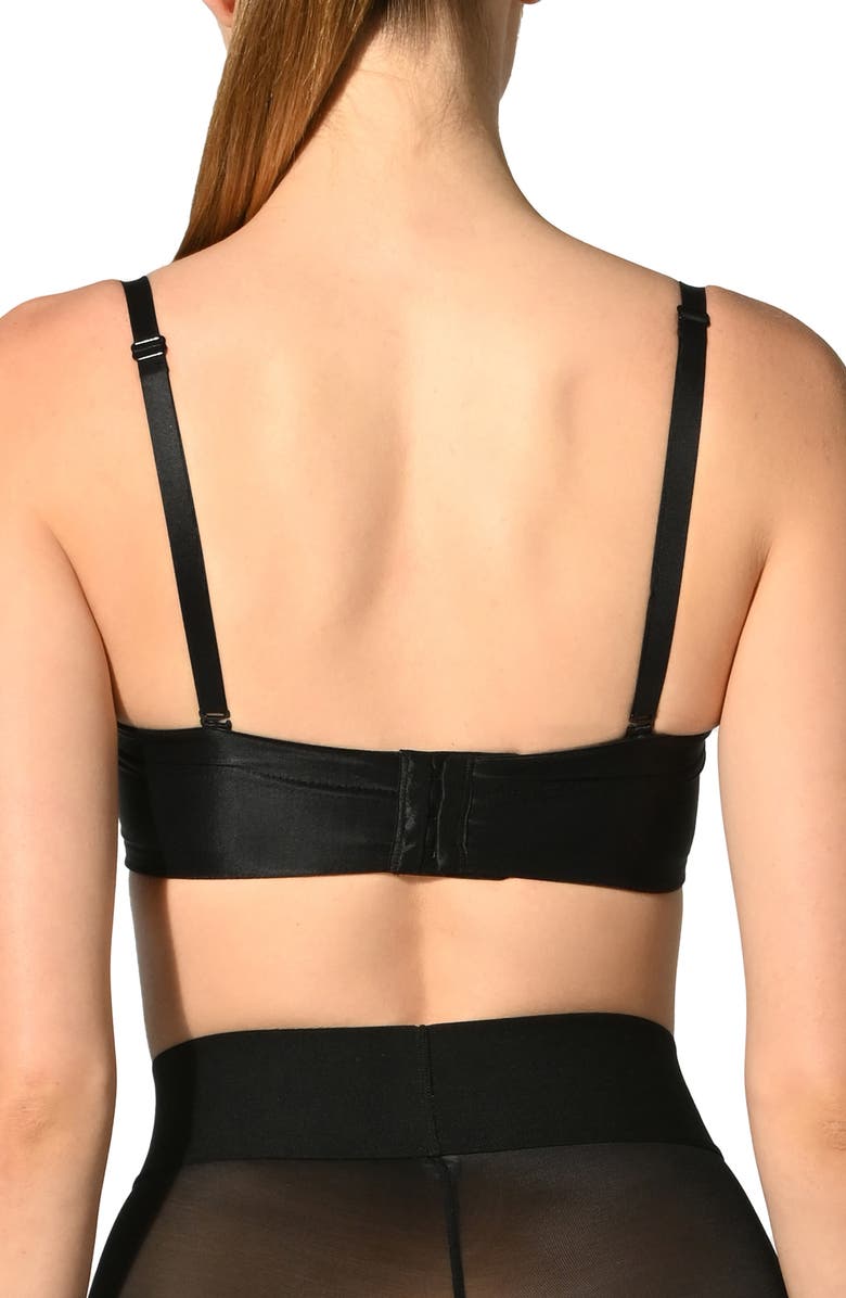 Wolford Bandeau Underwire Bra, Alternate, color, Black