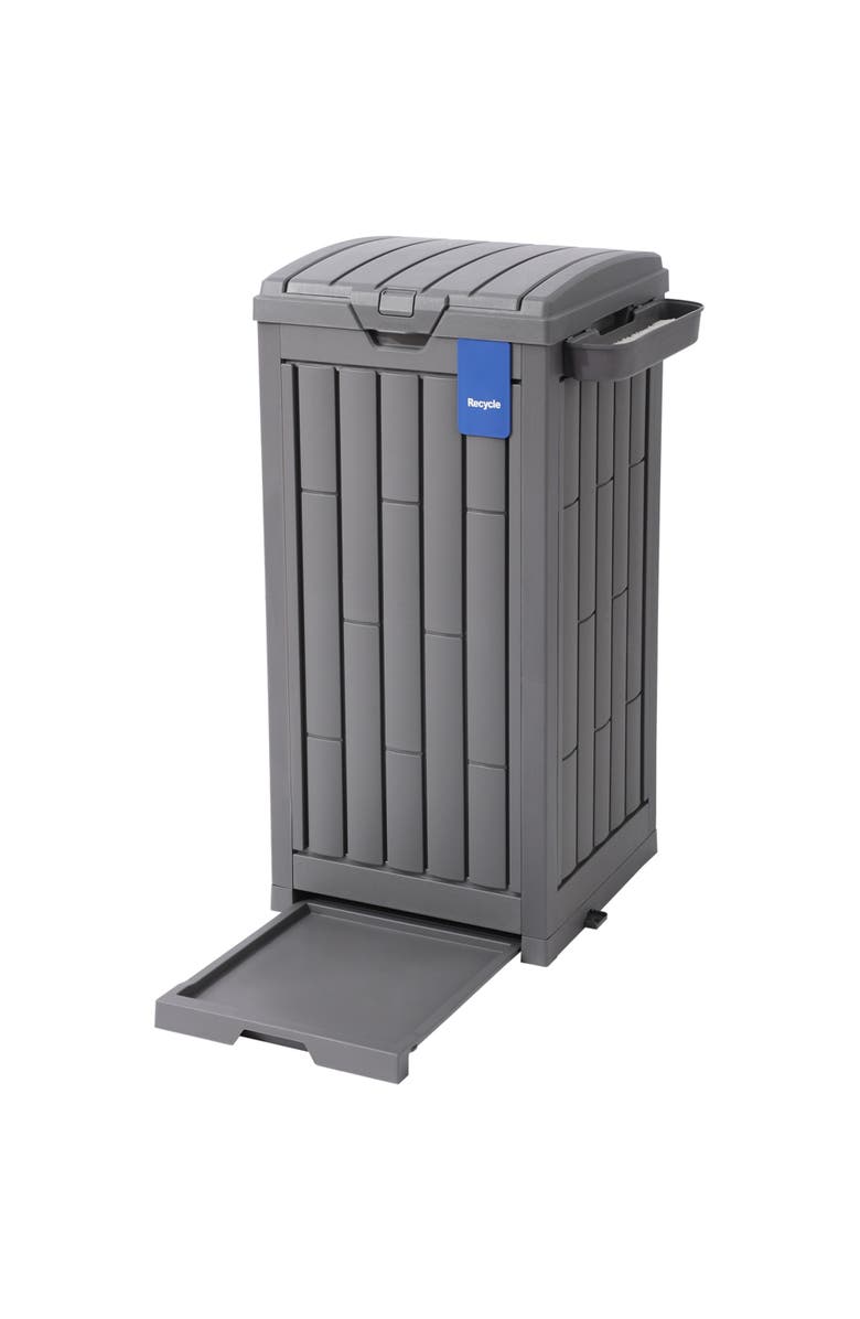 Ashfield & Harkness 31 Gallon Outdoor Trash Can Ash Tray, Main, color, Gray