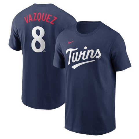 Men's Nike Christian Vazquez Navy Minnesota Twins Fuse Name & Number T-Shirt