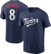 Nike Men's Nike Christian Vazquez Navy Minnesota Twins Fuse Name & Number T-Shirt