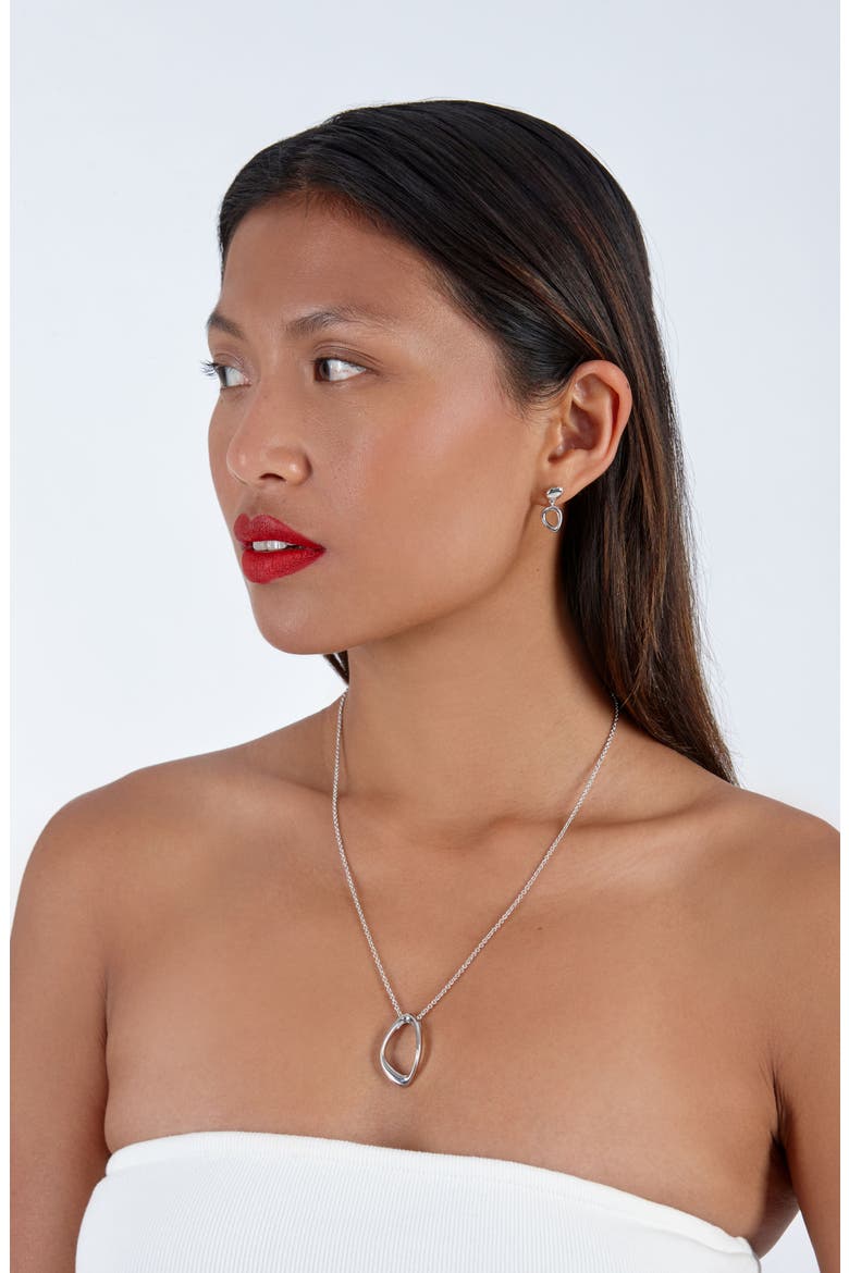 Volcan Pendant, Alternate, color, Sterling Silver