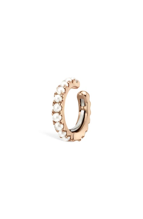Maria Tash Freshwater Pearl Single Eternity Ear Cuff In Gold