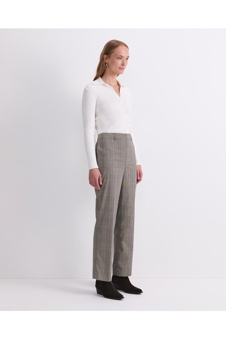 Chelsea High-Rise Check Trousers, Alternate, color, Multi