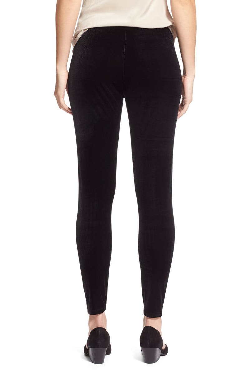 Eileen Fisher STRETCHY VELVET ANKLE LEGGING, Alternate, color,