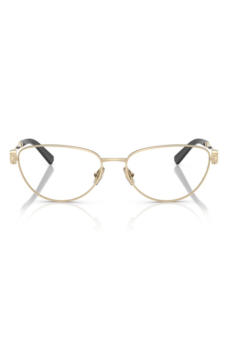 Tiffany & Co. 56mm Oval Optical Glasses, Main, color, Pale Gold
