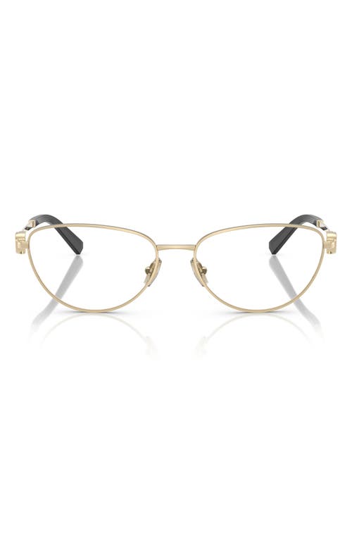 Tiffany & Co . 56mm Oval Optical Glasses In Pale Gold