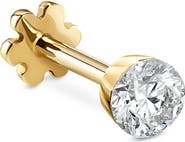 MARIA TASH Invisible Diamond Threaded Stud Earring