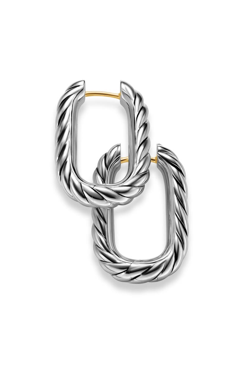 David Yurman DY Madison<sup>®</sup> Cable Hoop Earrings in Sterling Silver, 24.3mm, Alternate, color,